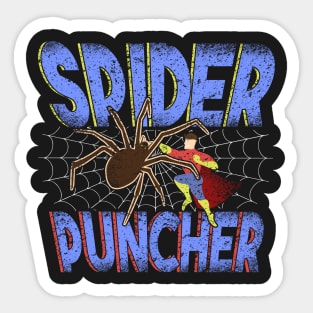 Spider Puncher - The Coolest New Superhero Sticker